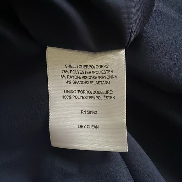 Gal Meets Glam Celeste Fit and Flare Dress Navy - Picture 14 of 14